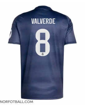 Billige Fotballdrakt Real Madrid Federico Valverde #8 Replika Bortedrakt 2025-26 Kortermet